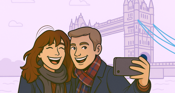 Selfie with Tower Bridge in Background1