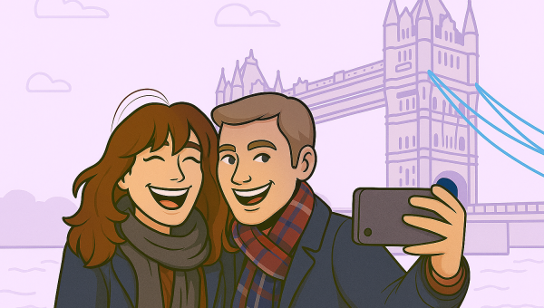 Selfie with Tower Bridge in Background1